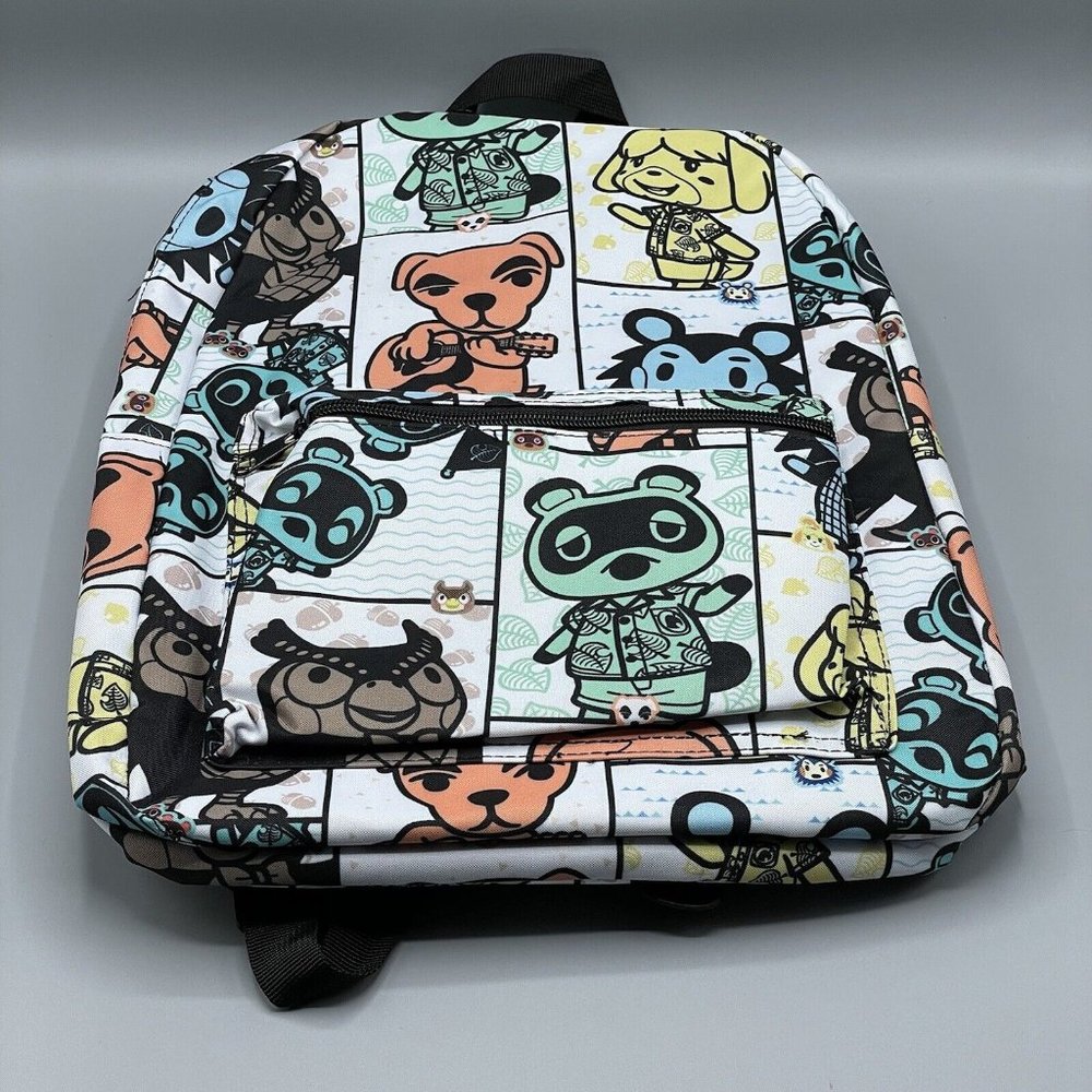 Animal Crossing Characters Backpack 18” Hot Topic NWT New Horizons 2021 Nintendo